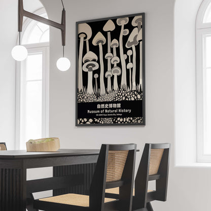 Natural History Mushroom Poster