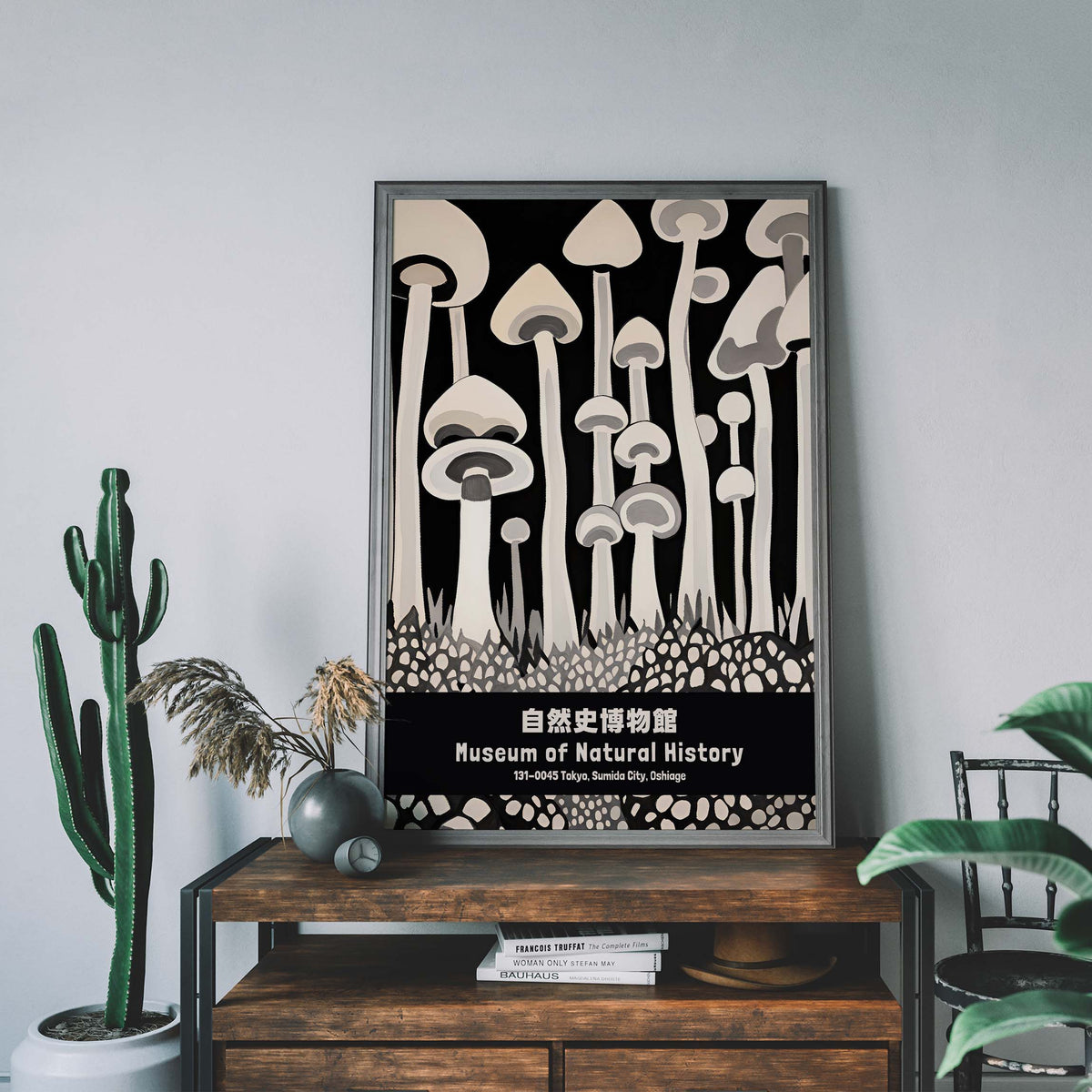 Natural History Mushroom Poster