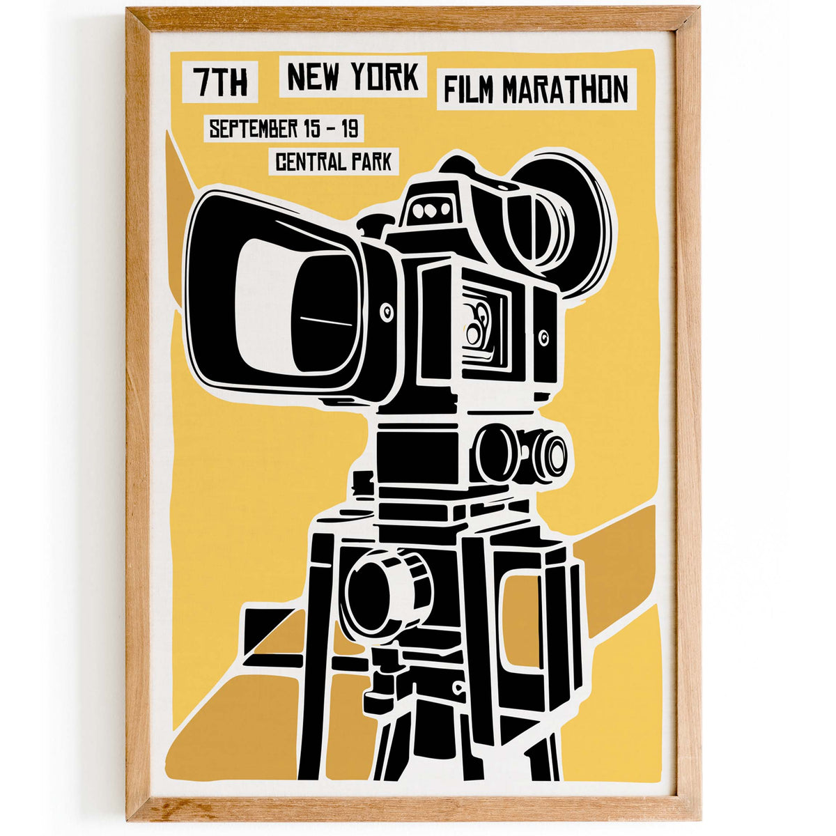 New York Film Marathon Poster Print