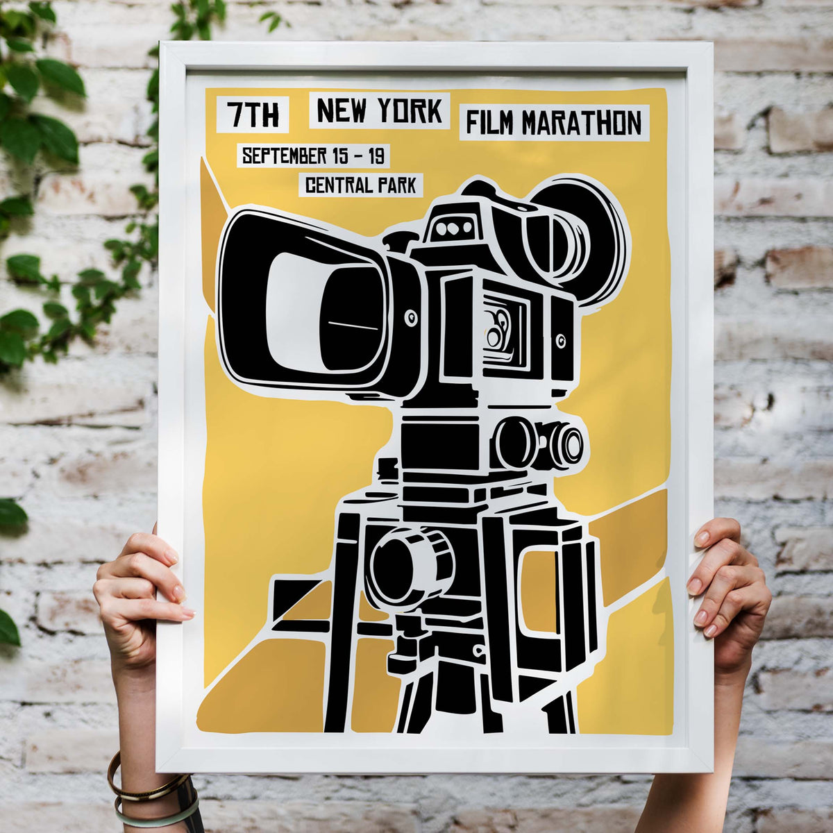 New York Film Marathon Poster Print