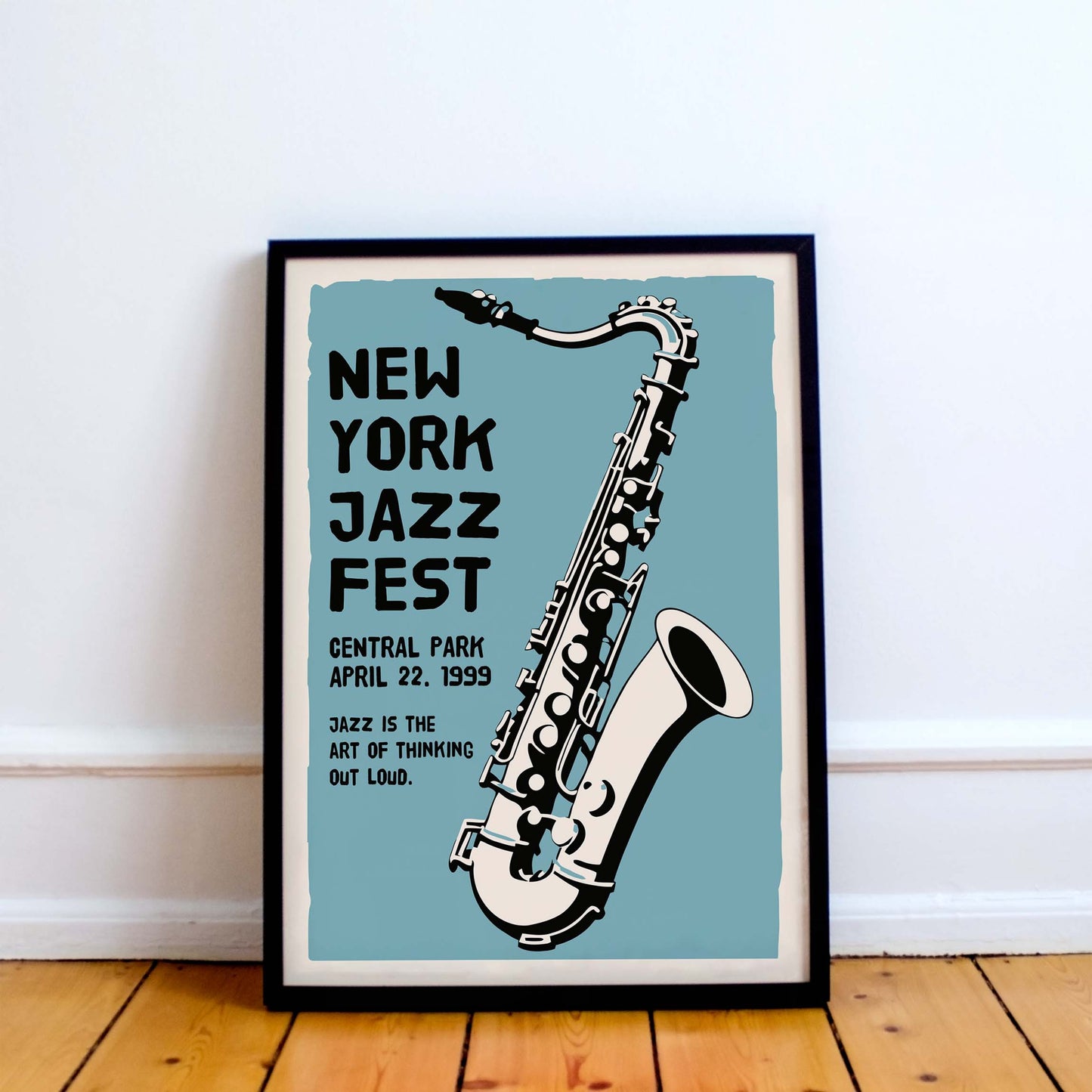 New York Jazz Fest Saxophone Poster