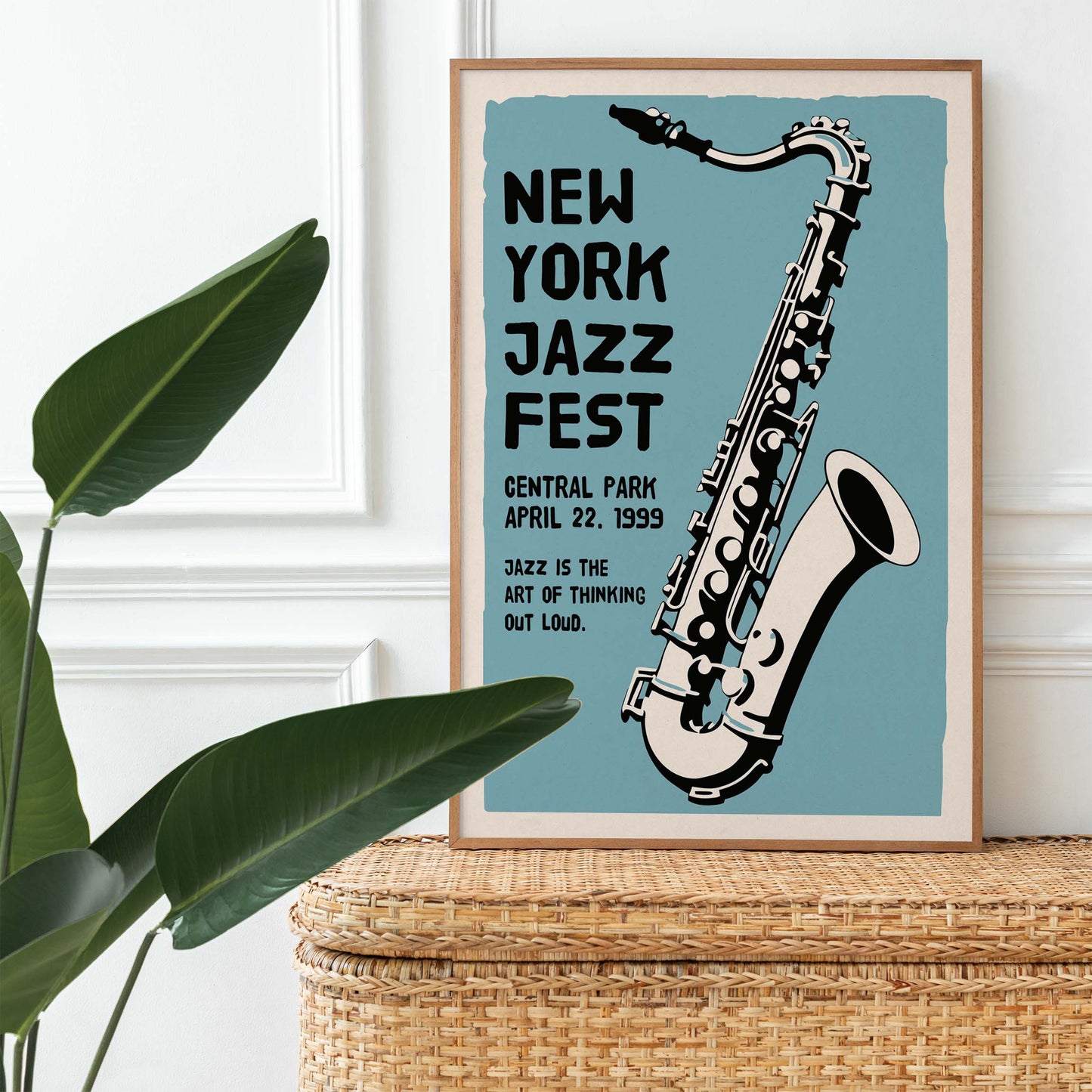 New York Jazz Fest Saxophone Poster