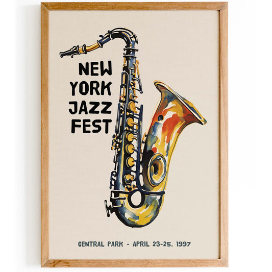 New York Jazz Festival Poster Print