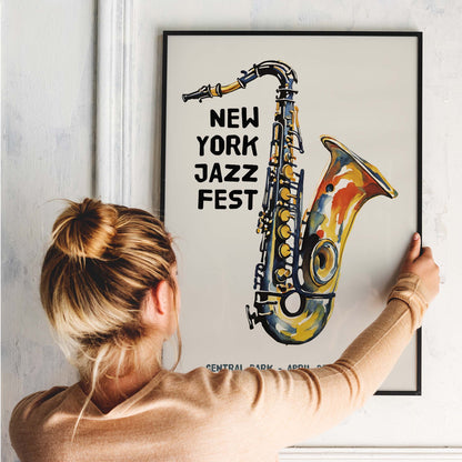 New York Jazz Festival Poster Print