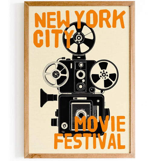New York Movie Festival Poster Print
