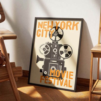 New York Movie Festival Poster Print