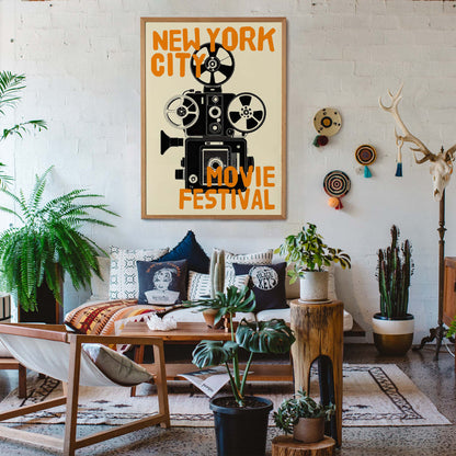 New York Movie Festival Poster Print