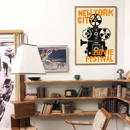 New York Movie Festival Poster Print