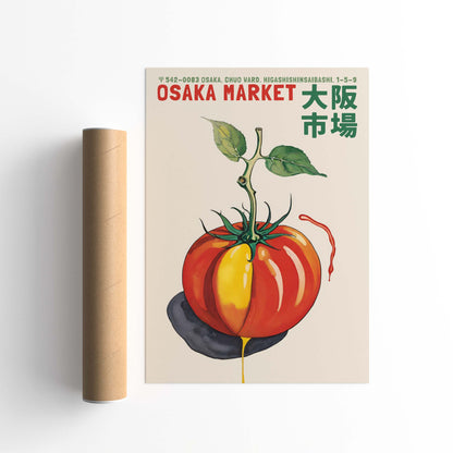 Osaka Market Tomato Wall Poster