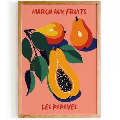 Papaya Fruit Poster