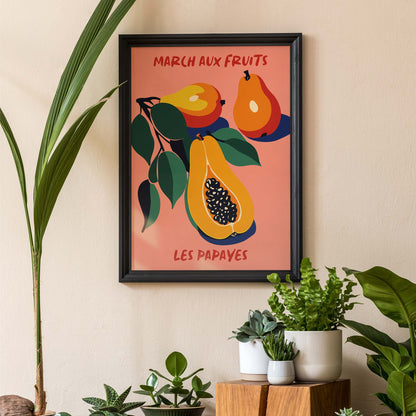 Papaya Fruit Poster