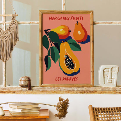 Papaya Fruit Poster