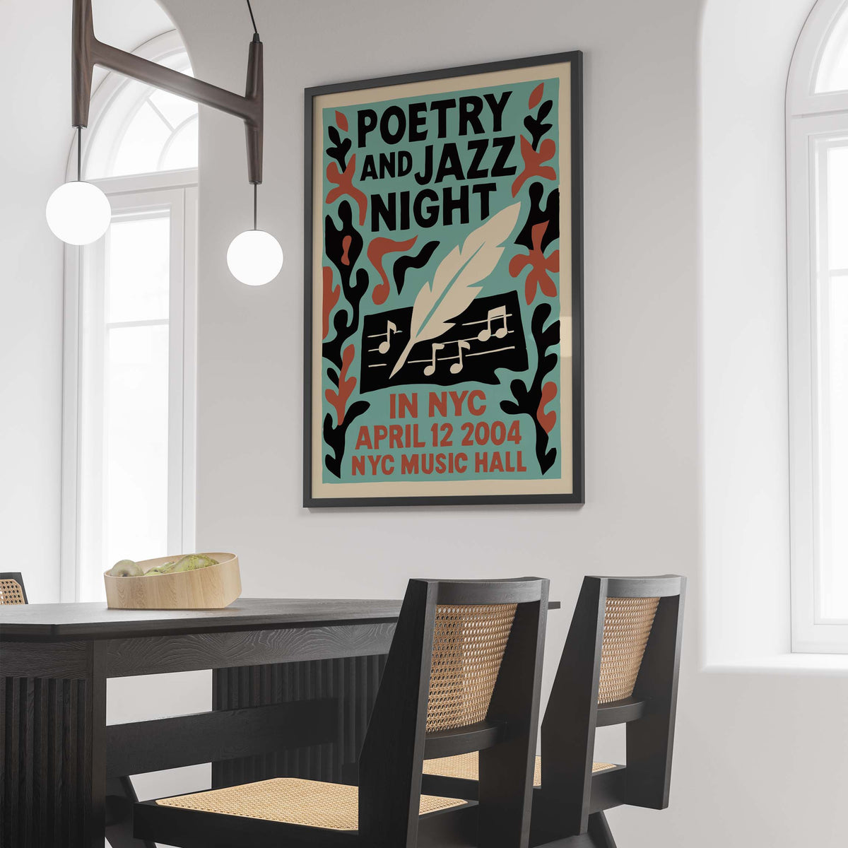 Poetry Jazz Night NYC Wall Art Print