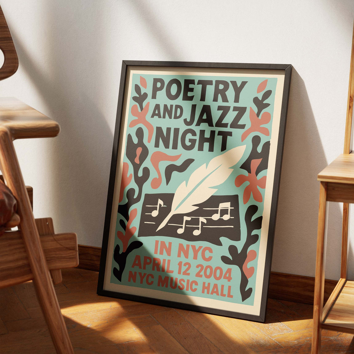 Poetry Jazz Night NYC Wall Art Print