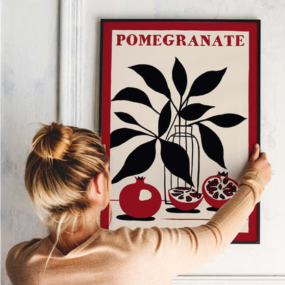 Pomegranate Botanical Poster