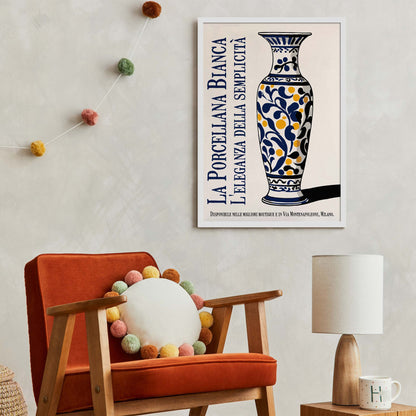 Retro Italian Porcelain Vase Poster