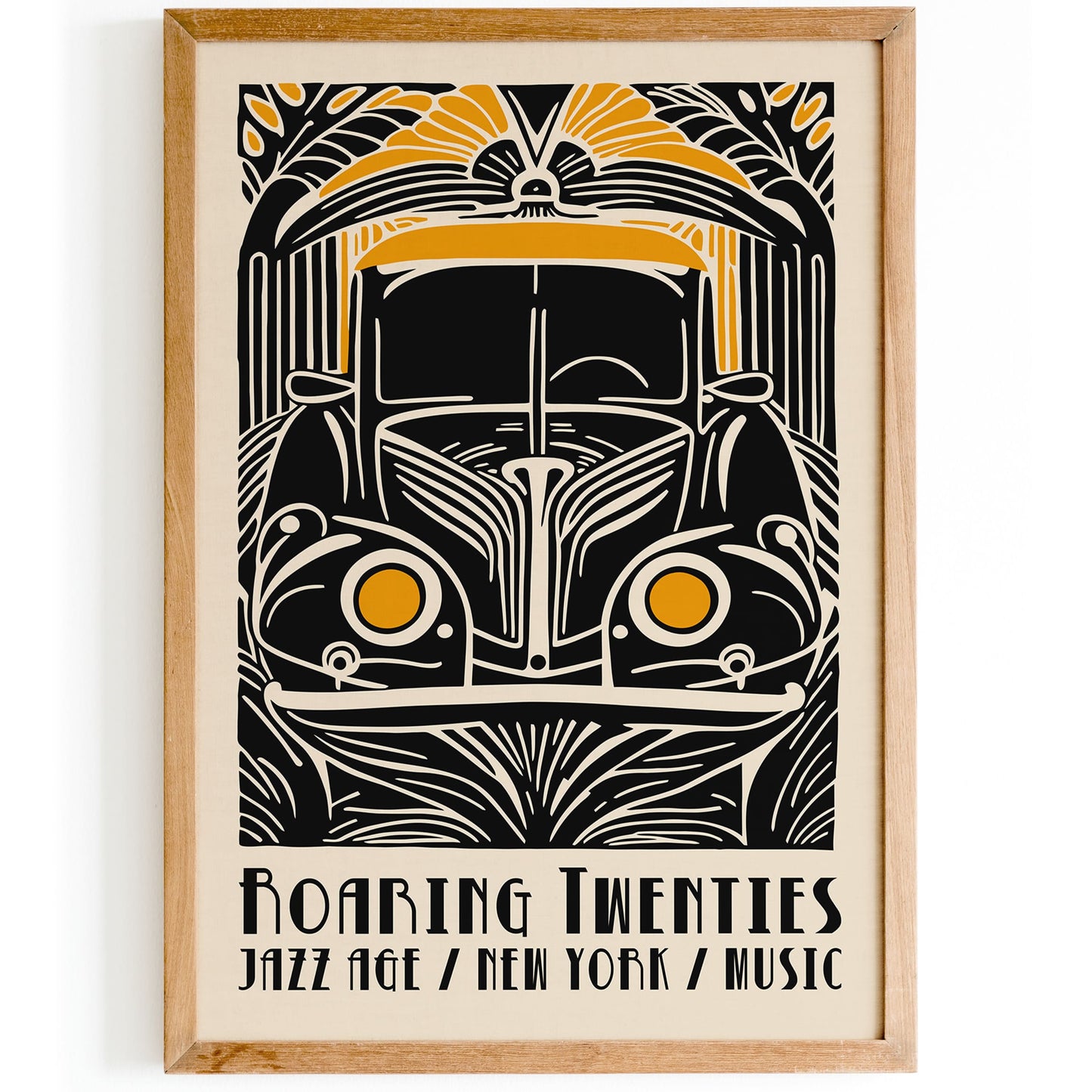 Roaring Twenties Art Deco Car Art Print