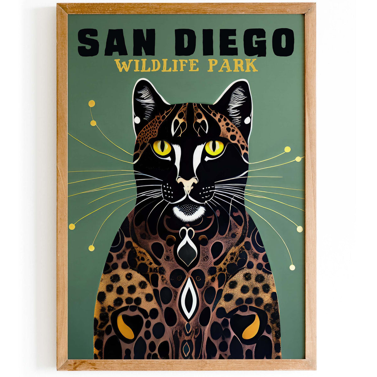 San Diego Leopard Poster