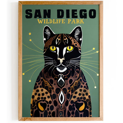 San Diego Leopard Poster