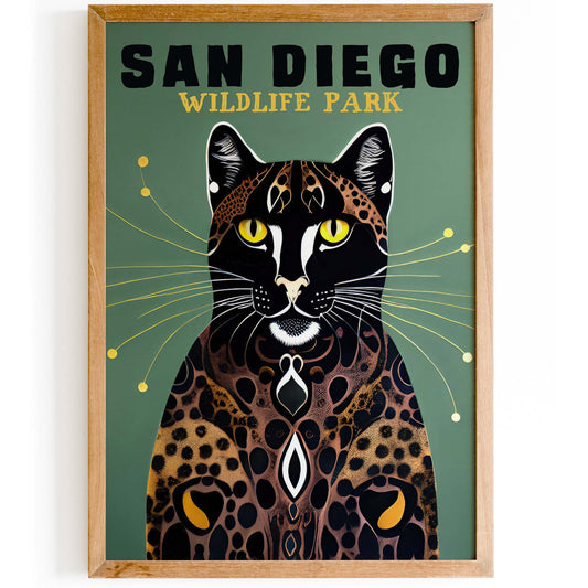 San Diego Leopard Poster
