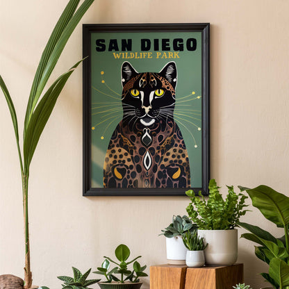 San Diego Leopard Poster