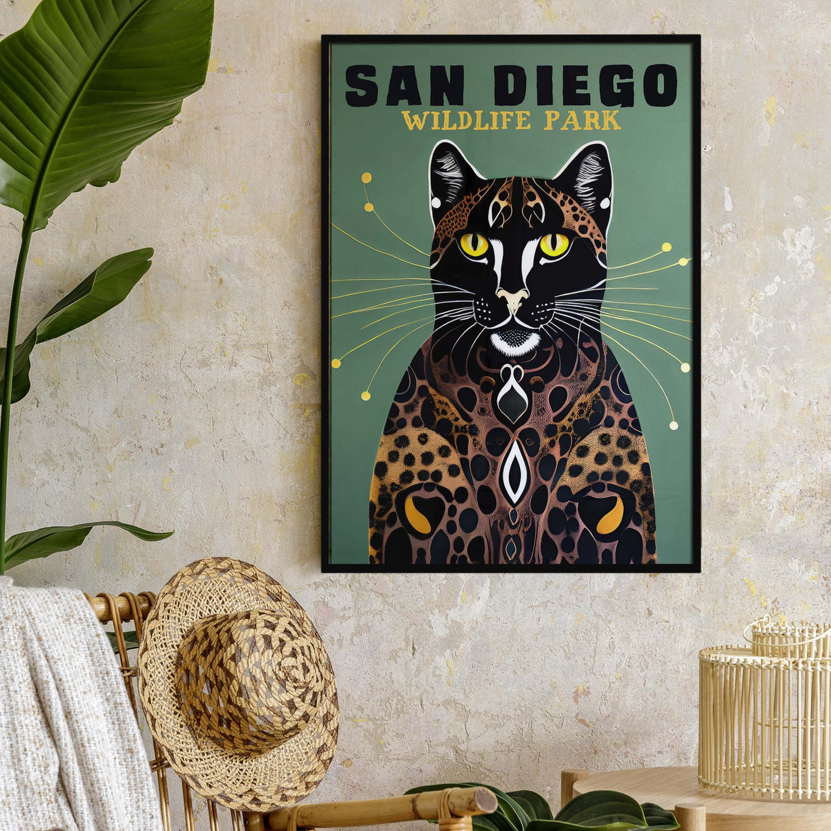 San Diego Leopard Poster