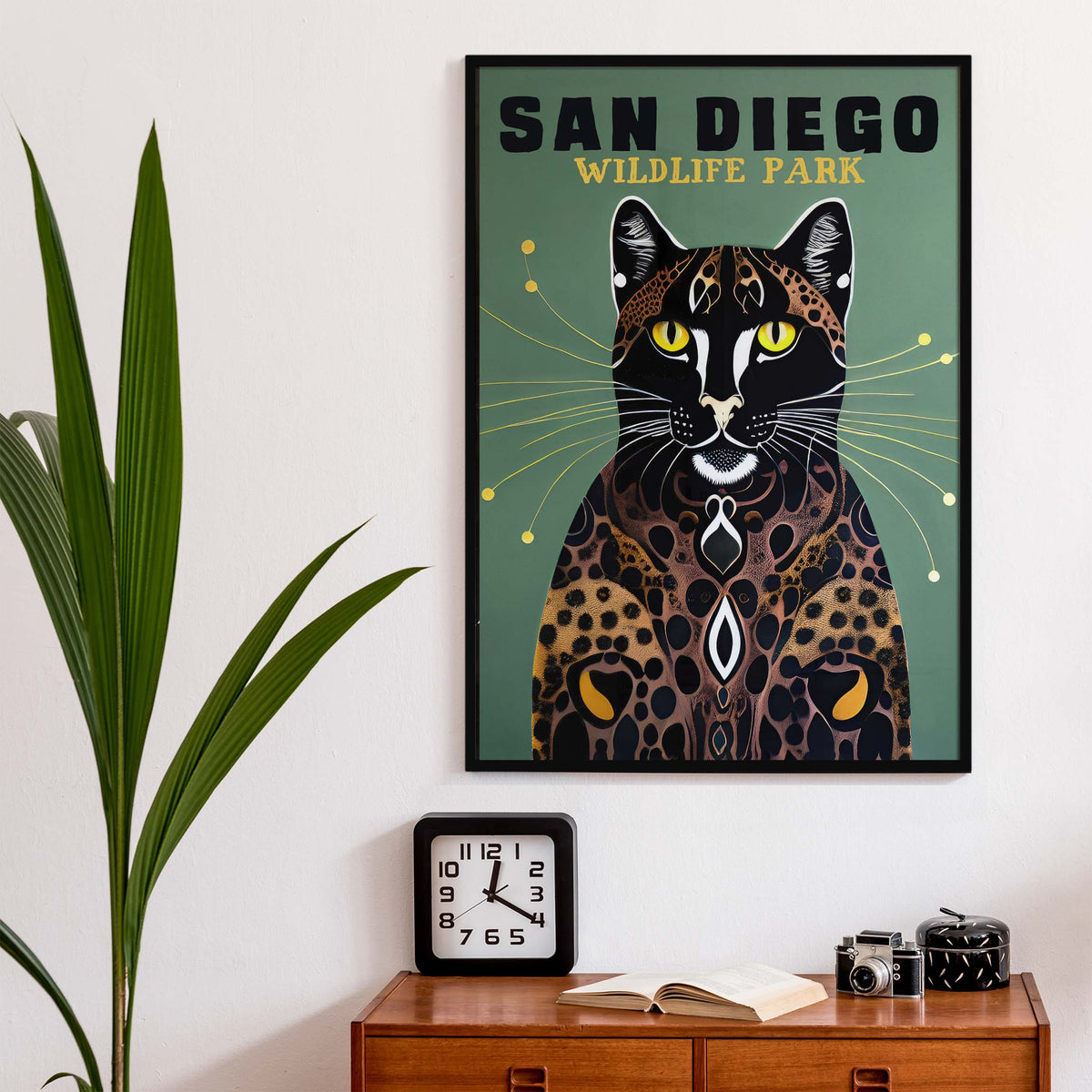 San Diego Leopard Poster