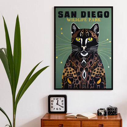 San Diego Leopard Poster