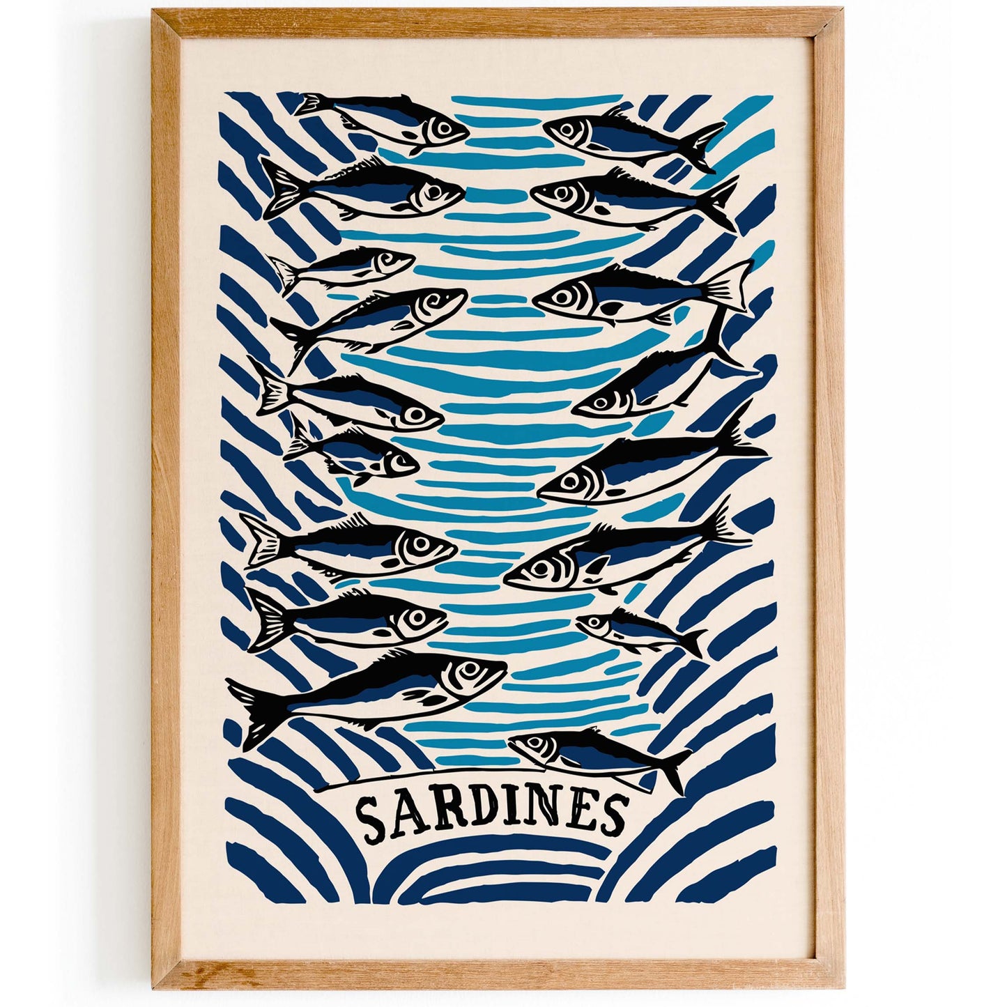 Sardines Ocean Fish Print