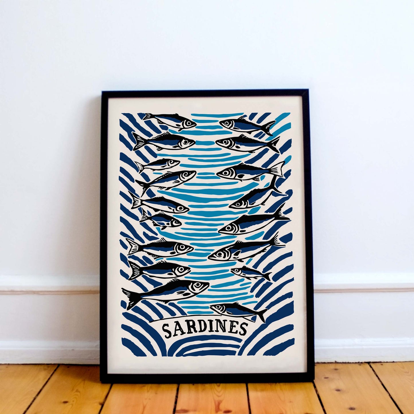 Sardines Ocean Fish Print