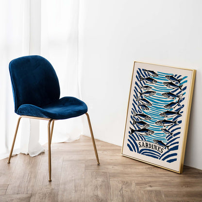 Sardines Ocean Fish Print