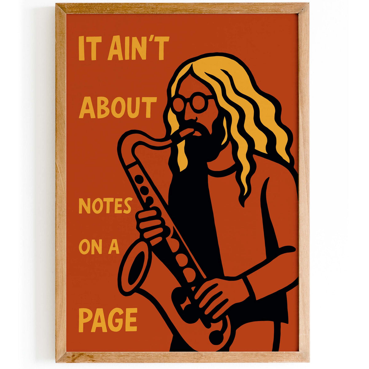 Saxophone Music Wall Print