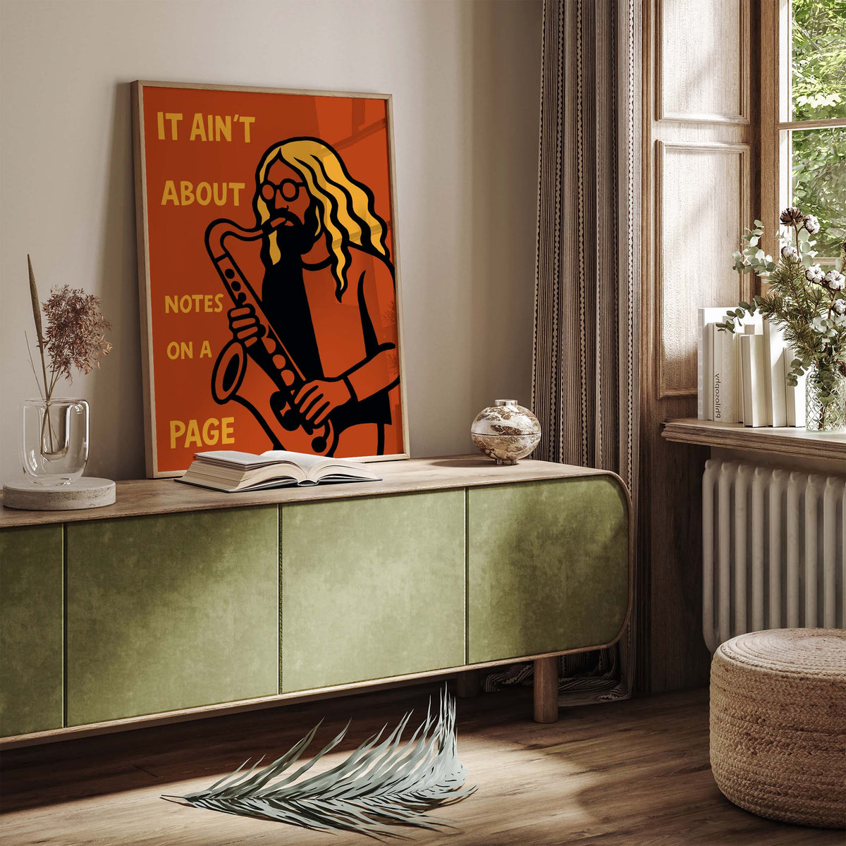 Saxophone Music Wall Print