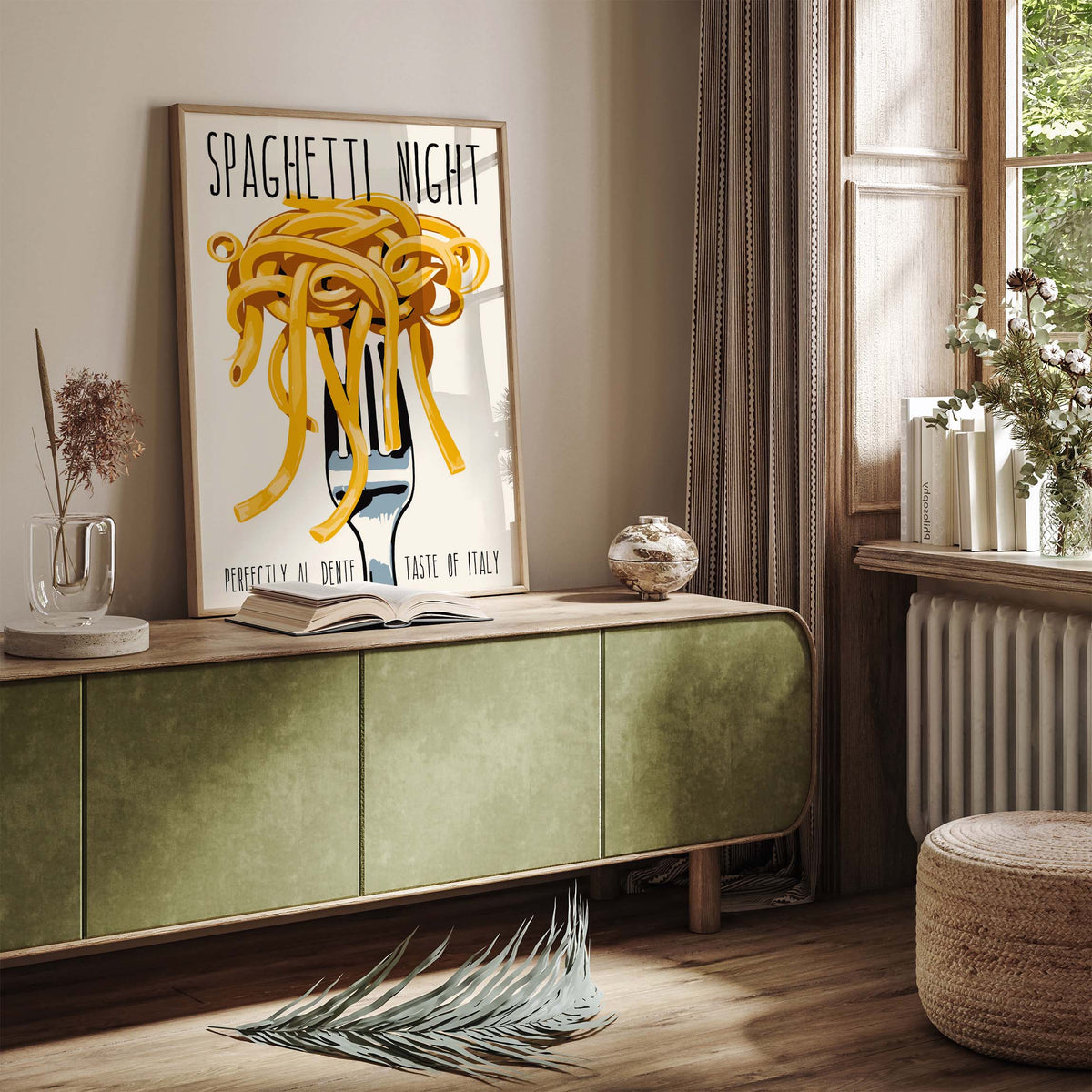 Spaghetti Kitchen Wall Art Print