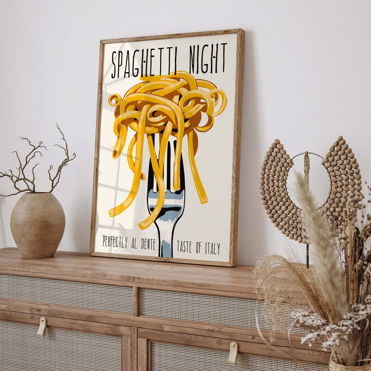 Spaghetti Kitchen Wall Art Print