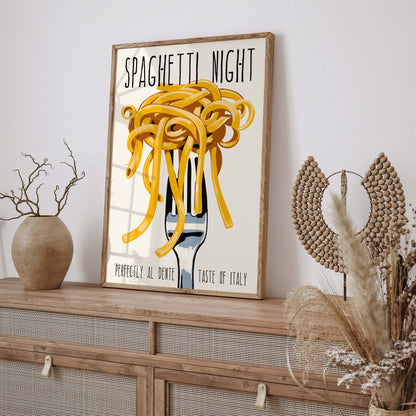 Spaghetti Kitchen Wall Art Print