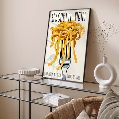 Spaghetti Kitchen Wall Art Print