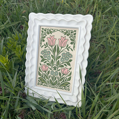 Pastel Artistic Flowers Wall Art Print – Floral Botanical Poster