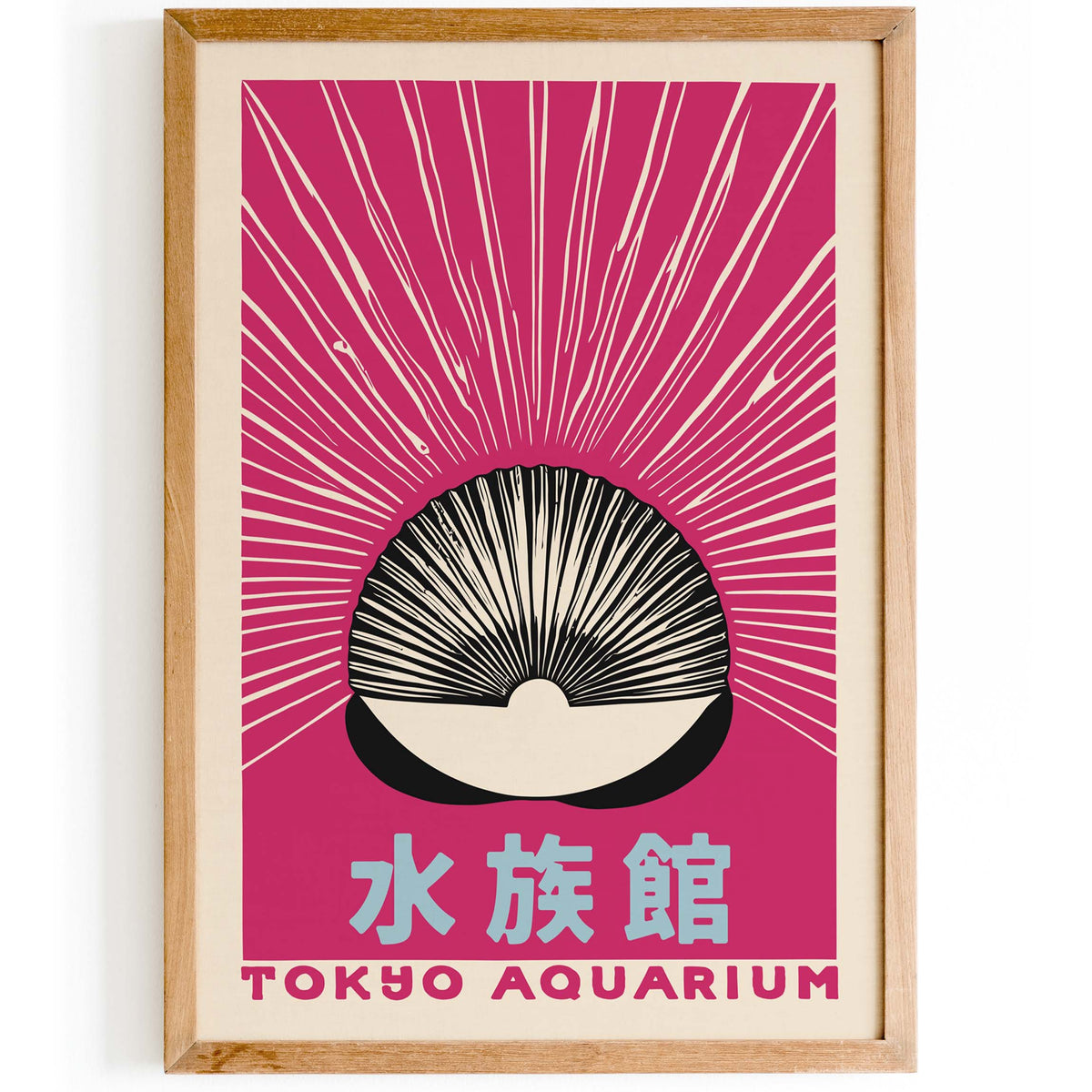 Tokyo Aquarium Pink Shell Japan Poster