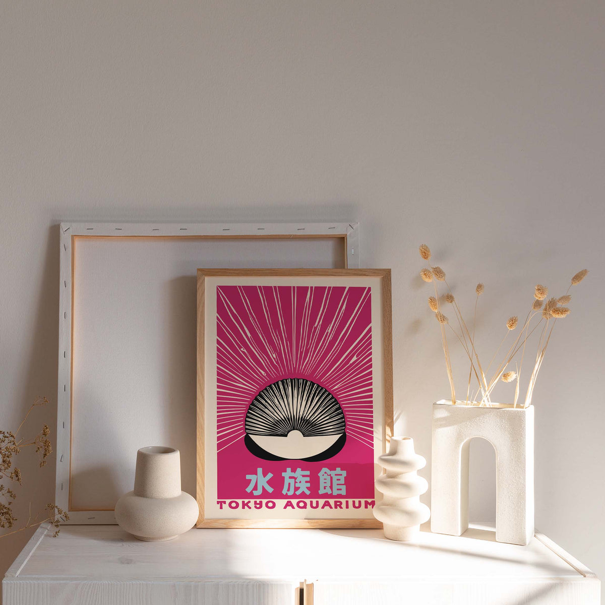 Tokyo Aquarium Pink Shell Japan Poster