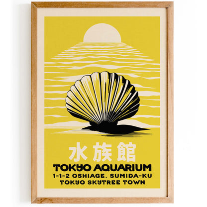 Tokyo Aquarium Seashell Japanese Wall Art