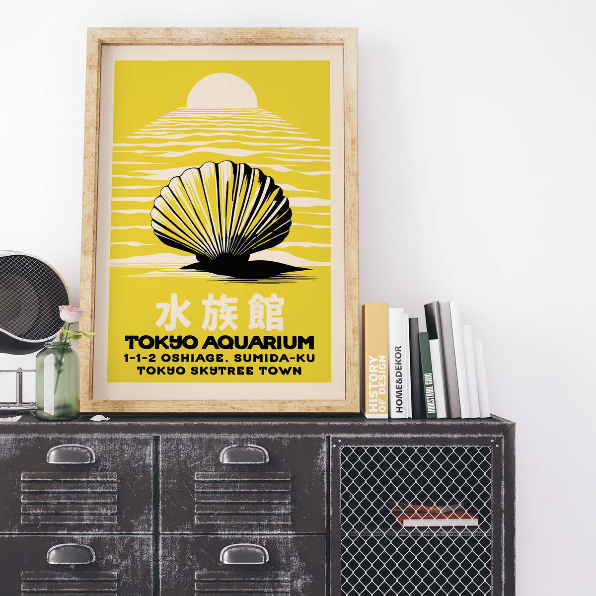 Tokyo Aquarium Seashell Japanese Wall Art