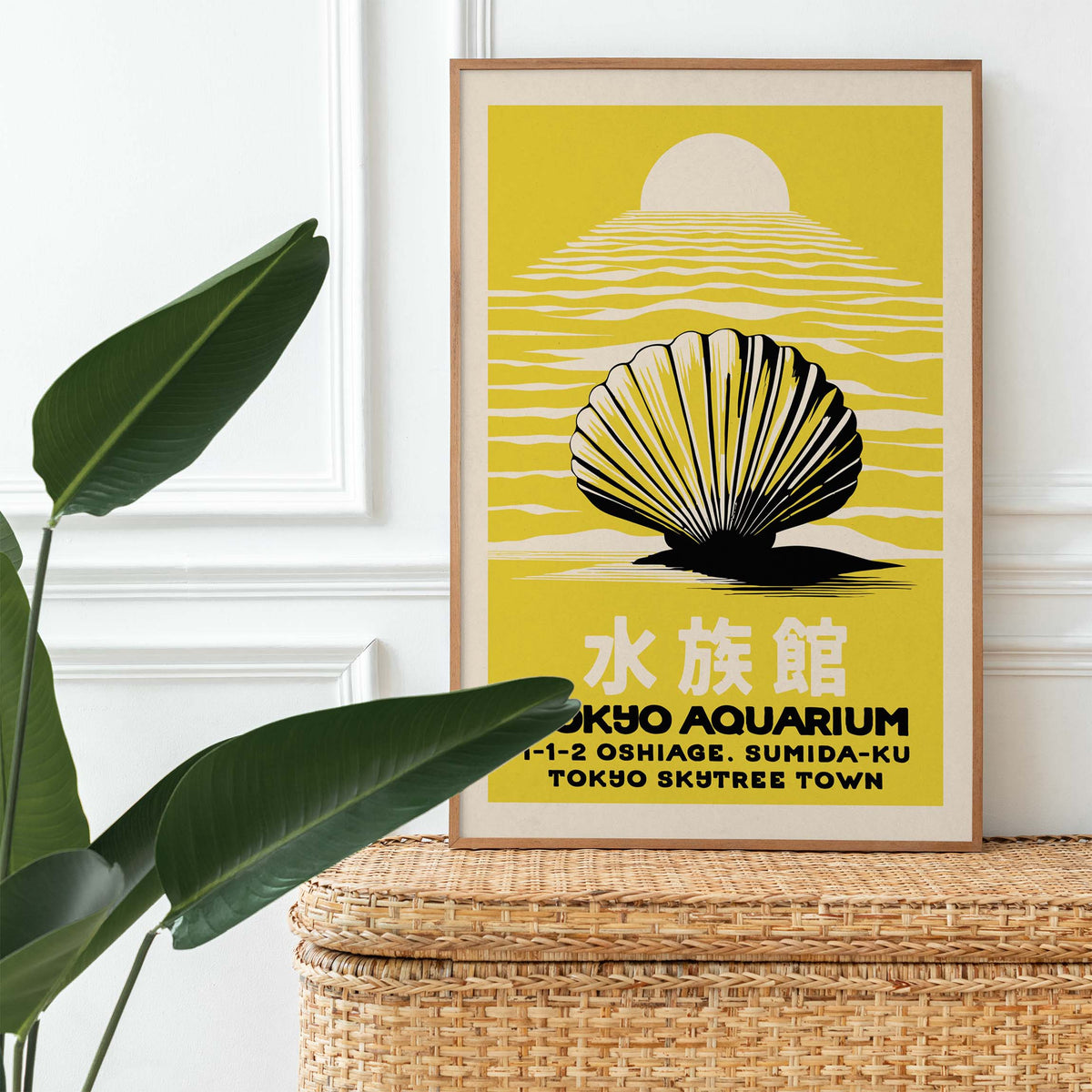 Tokyo Aquarium Seashell Japanese Wall Art