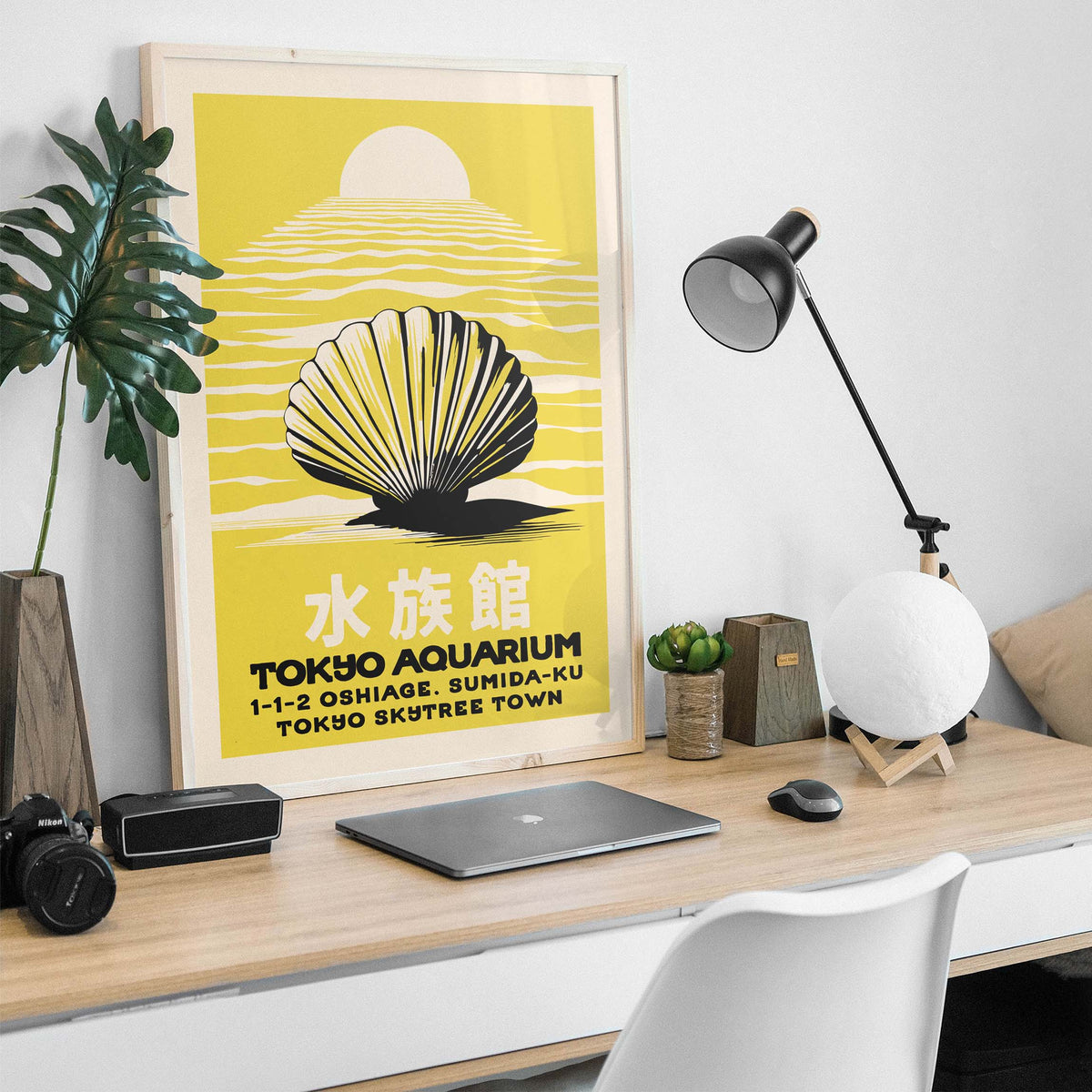 Tokyo Aquarium Seashell Japanese Wall Art
