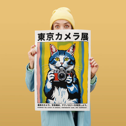 Tokyo Camera Cat Poster