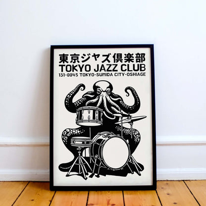 Tokyo Jazz Club Octopus Print