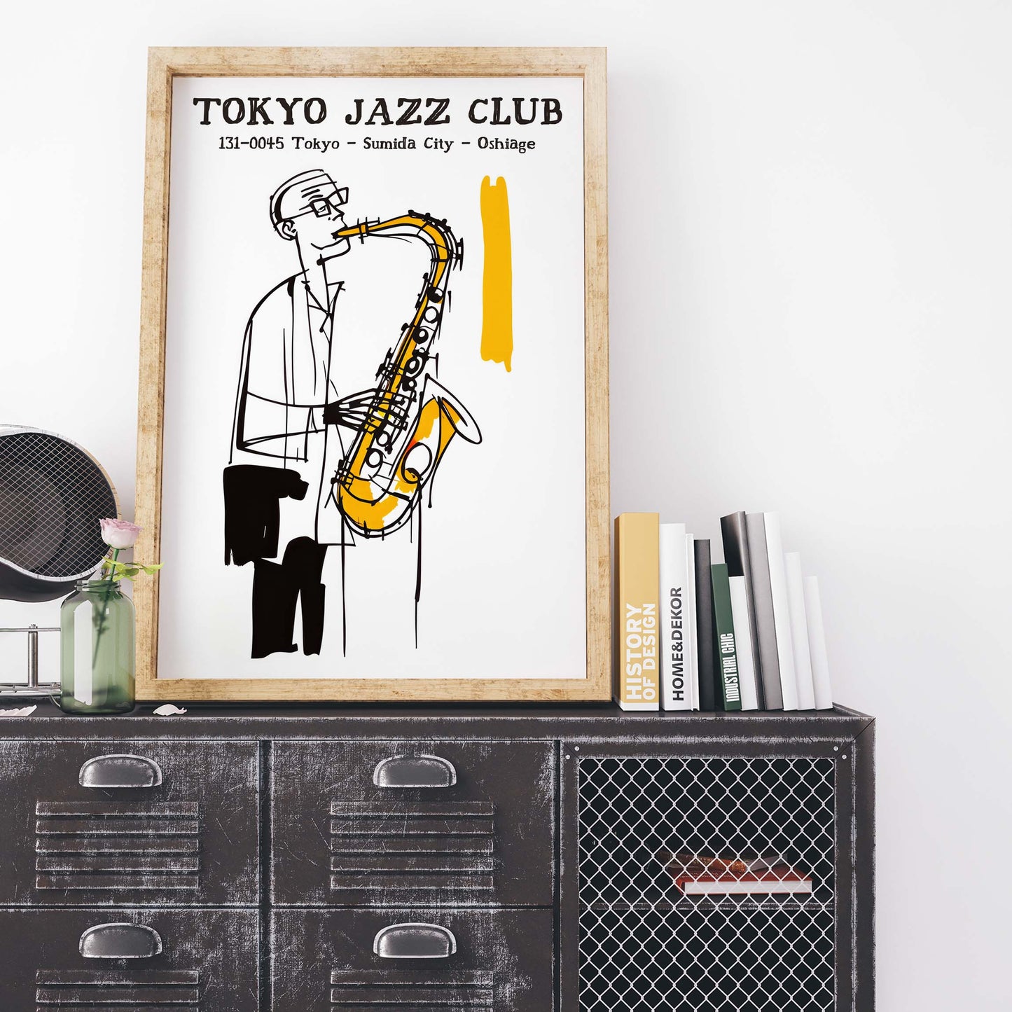 Tokyo Jazz Club Saxophone Poster