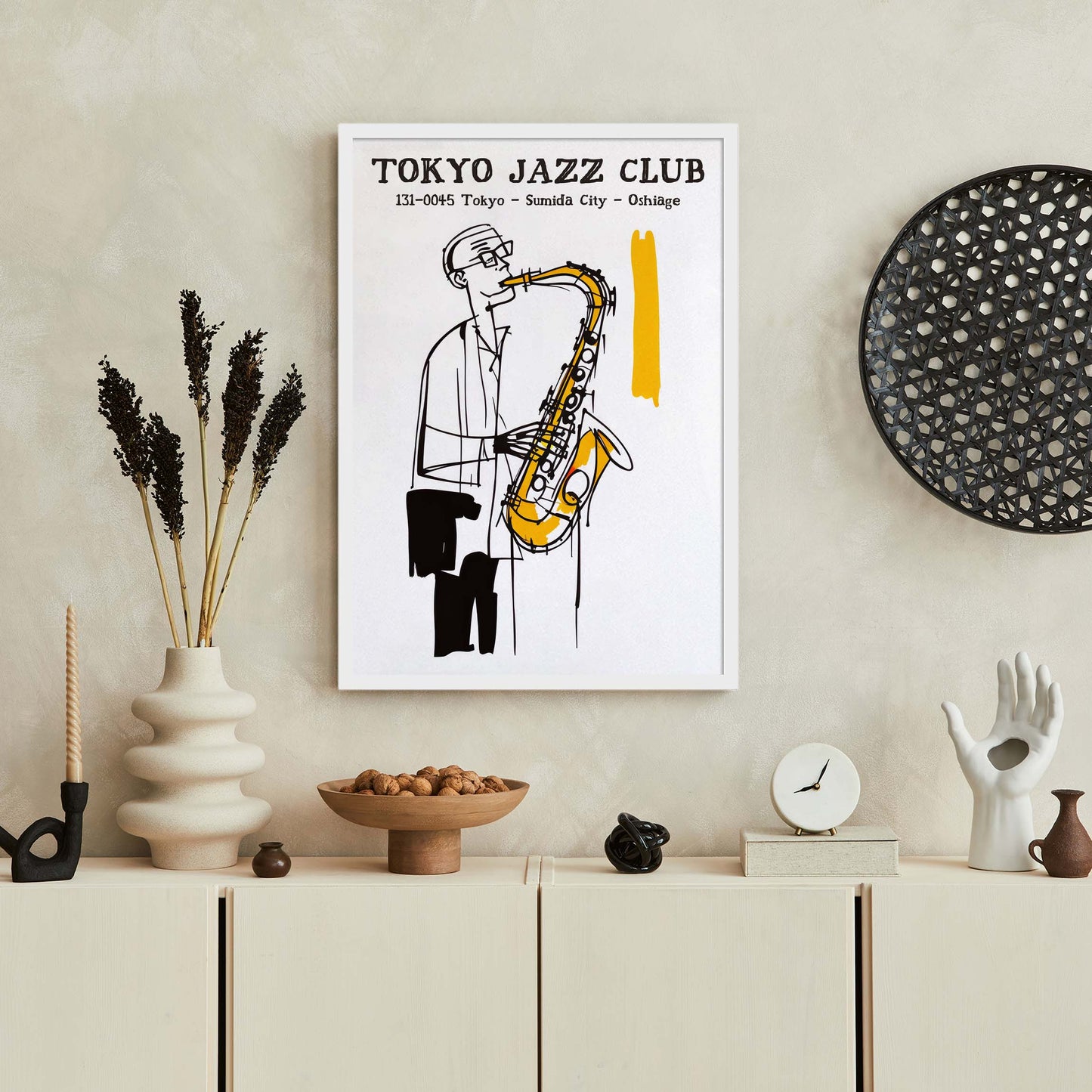 Tokyo Jazz Club Saxophone Poster