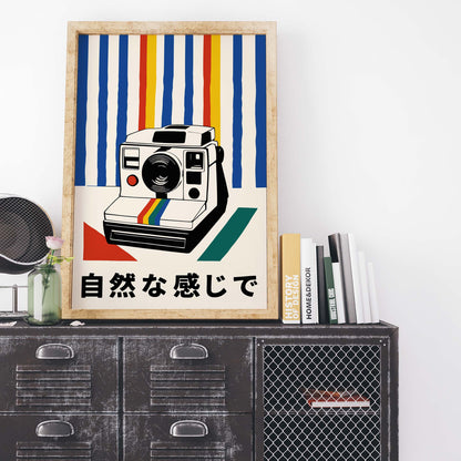 Vintage Instant Camera Wall Poster