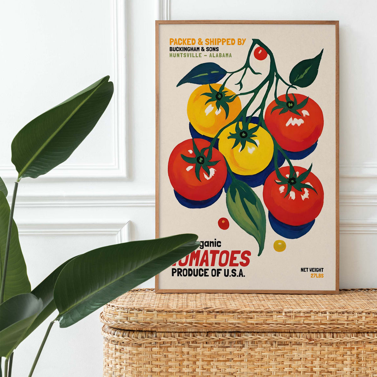 Vintage Tomato Botanical Poster Print
